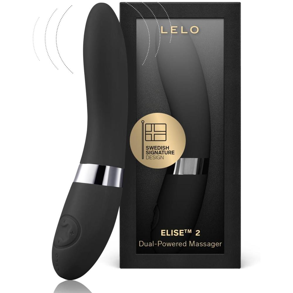 imageLELO Elise 2 G Spot Vibrator for Her Sex Toy for Female Waterproof Vibrator for Women with Dual Motor Toy for Stronger Stimulation BlackBlack
