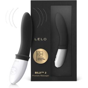 LELO Billy 2 Vibrating Prostate Massager, Anal Vibrator for Men with 8 Pleasure Settings, Smooth and Rechargeable Anal Plug, Anal Toys for Men, Mens Prostate Toy, Black