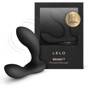LELO Bruno Prostate Massager Male, Vibrating Butt Plug, Anal Sex Toy, Male Vibrator, Anal Massager, Anal Vibrator with Dual Motors and 6 Vibration Settings, Vibrating Anal Plug, Black