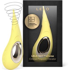 LELO DOT Cruise High Frequency Clitoral Vibrator with Elliptical Motion 8 Pinpoint Vibrator with Cruise Control Technology, Female Sex Toys, Lemon Sorbet(Lemon Sorbet)