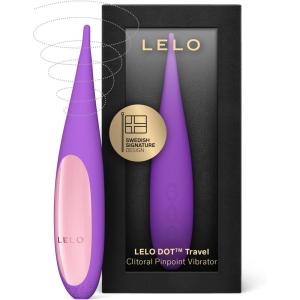 LELO DOT Travel Female Petite Clitoral Vibrator, Mini with Figure-8 Motion, Discreet with 8 Pleasure Settings, Pink(Purple)