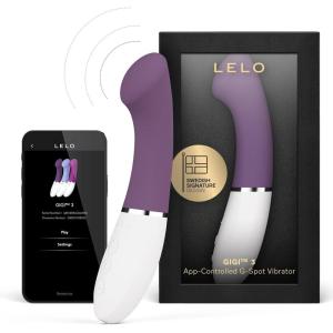 LELO Gigi 3 App-Controlled G-Spot Vibrator for Women with 8 Pleasure Settings, Female Vibrator, Sex Toy, Adult Toy (Powder Blue)(Plum)