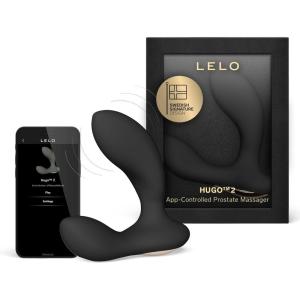 LELO Hugo 2 Male Prostate Massager with Bluetooth App and 10 Settings, Waterproof and Researchable Male Prostate Vibrator in a Dark Forest Hue(Black)