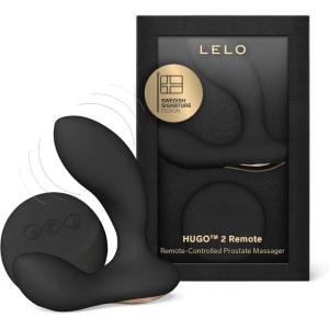 LELO Hugo 2 Remote Prostate Vibrator, Male Sex Toy for Men, Wireless Prostate Massager with Intense Vibrations, Discreet Mens Vibrator, Premium Prostate Toy, Black(Black)