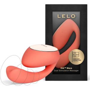 LELO IDA Wave Dual App-Controlled Vibrator with 2 Powerful Motors and 10 Vibration Settings – Remote Control Sex Toy for Women and Couples, Coral Red(Coral Red)