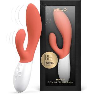 LELO INA 3 G Spot Rabbit Vibrator, Clitoral Rabbit Vibrator for Women with 10 Vibrating Modes and Waterproof Design, Sex Toys for Women, Rabbit Toys for Womens Pleasure, Seafoam(Coral)