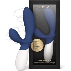 LELO Loki Wave 2 Vibrating Male Prostate Massager Anal Sex Toys with 12 Pleasure Settings Vibrating Anal Plug for Men, Male Sex Toys, Anal Sex Toys with Waterproof Design, Male Sex Toy, Base Blue(Base Blue)