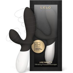 LELO Loki Wave 2 Vibrating Male Prostate Massager Anal Sex Toys with 12 Pleasure Settings Vibrating Anal Plug for Men, Male Sex Toys, Anal Sex Toys with Waterproof Design, Male Sex Toy, Base Blue(Black)