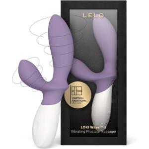 LELO Loki Wave 2 Vibrating Male Prostate Massager Anal Sex Toys with 12 Pleasure Settings Vibrating Anal Plug for Men, Male Sex Toys, Anal Sex Toys with Waterproof Design, Male Sex Toy, Base Blue(Violet Dusk)