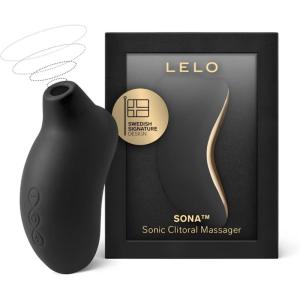 LELO SONA Cruise Suction Vibrator for Enhanced Pleasure, Waterproof and Rechargeable Clit Sucker Sex Toy for Women, Clitoris Stimulator, Pink(Black)