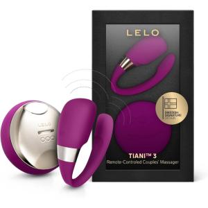 LELO TIANI 3, Couples Vibrator, Remote Controled Sex Toy for Adults, Couple Sex Toy Wireless and Hands-Free Vibrator Satisfaction Adult Sex Toys for Women and Men, Black(Deep Rose)