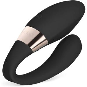 LELO TIANI Harmony Sex Toys for Couples Controlled by The App with 2 Synced Motors with 10 Settings, Sex Products for Adult Couples, Womens Vibrator, Remote Control Vibrator, Aqua(Black)