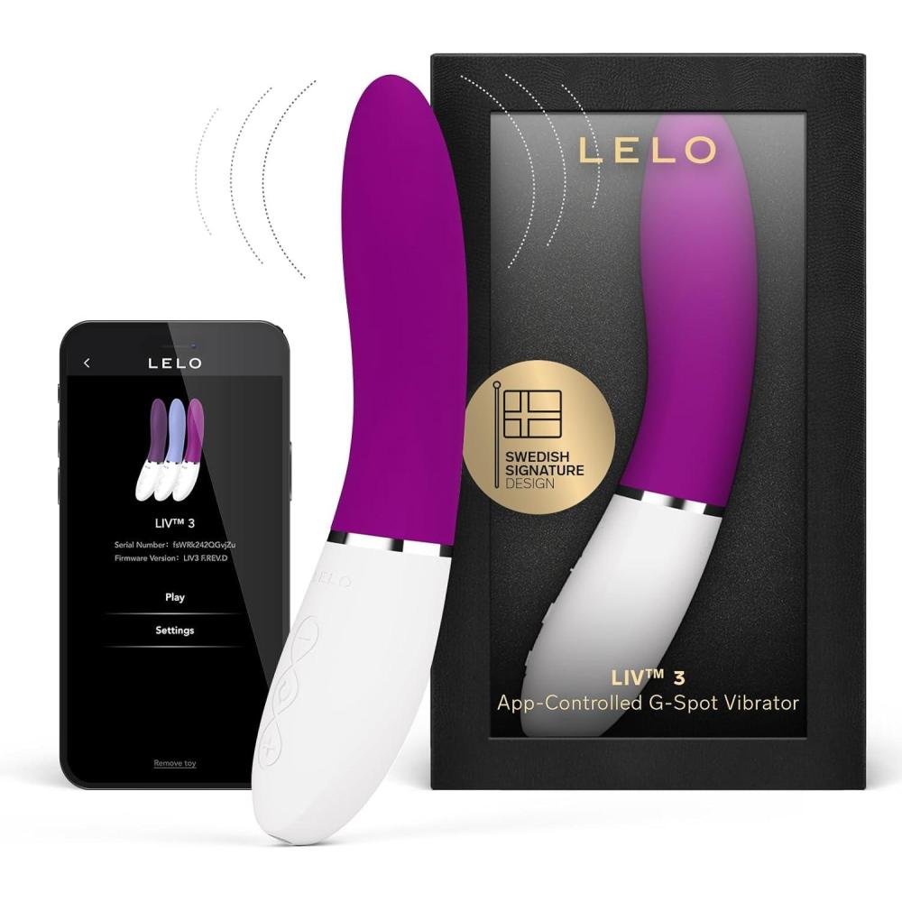 imageLELO LIV 3 AppControlled GSpot Vibrator for Women with 8 Settings Curved Shape Female Vibrator Sex Toys Waterproof Vibrator Personal Vibrators Adult Toys for Women Sex Toy for Woman Deep Rose