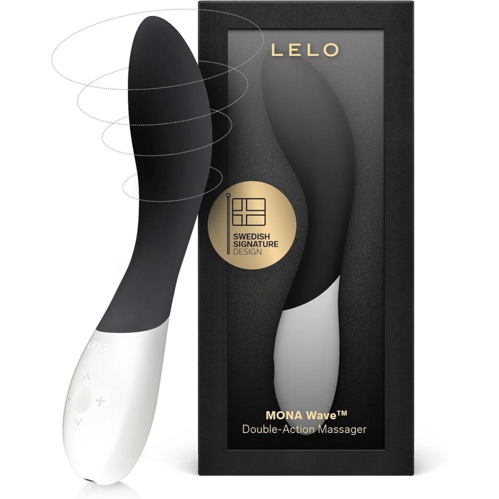 imageLELO Mona Wave Personal Massager for Women G Spot Vibrator with WaveMotion Technology Sex Toy for Women with 10 Vibration Patterns G Spot Dildo Female Sex Toy BlackBlack