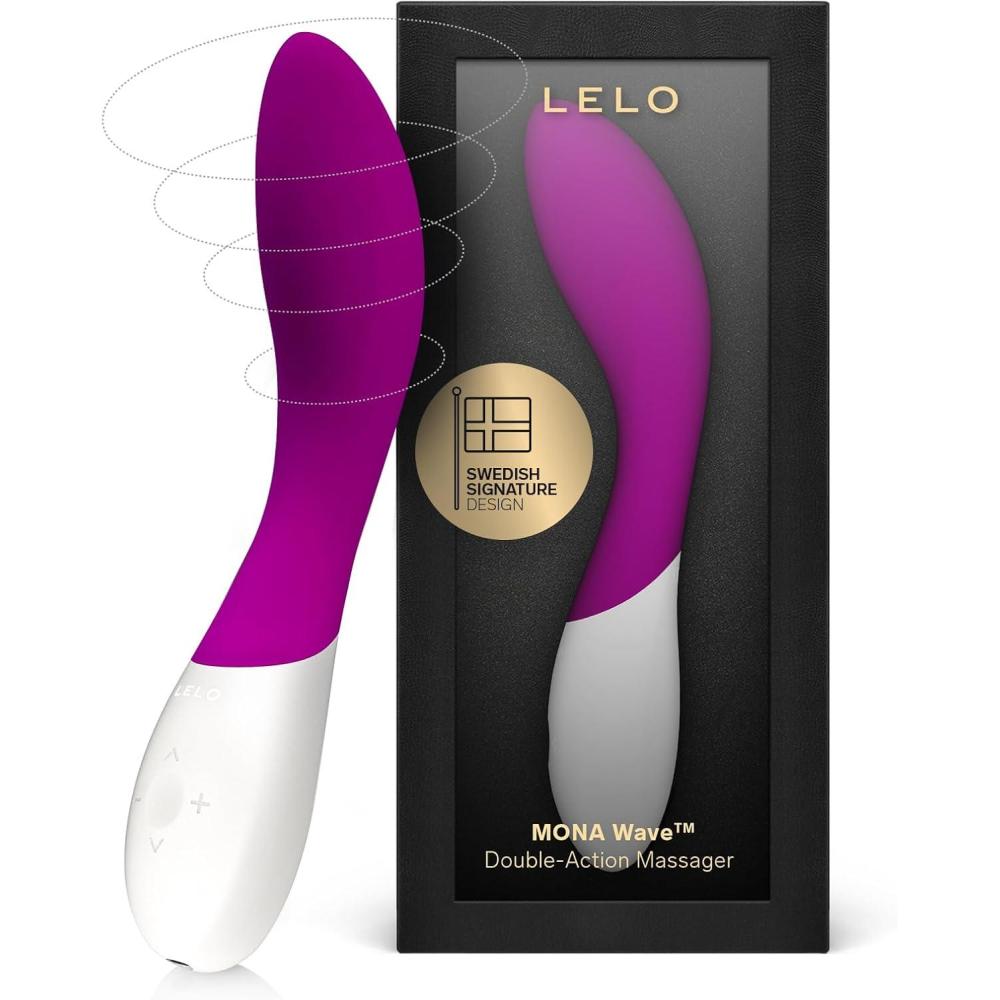 imageLELO Mona Wave Personal Massager for Women G Spot Vibrator with WaveMotion Technology Sex Toy for Women with 10 Vibration Patterns G Spot Dildo Female Sex Toy BlackDeep Rose