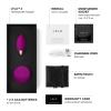 LELO LYLA 2 Bullet Vibrator for Women, Silicone Handheld Massage Toy with Sense Motion Technology, Remote Control Vibrator, Bullet Egg Vibrator, Vibrating Egg Sex Toy, Black(Deep Rose)