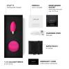 LELO LYLA 2 Bullet Vibrator for Women, Silicone Handheld Massage Toy with Sense Motion Technology, Remote Control Vibrator, Bullet Egg Vibrator, Vibrating Egg Sex Toy, Black(Cerice)